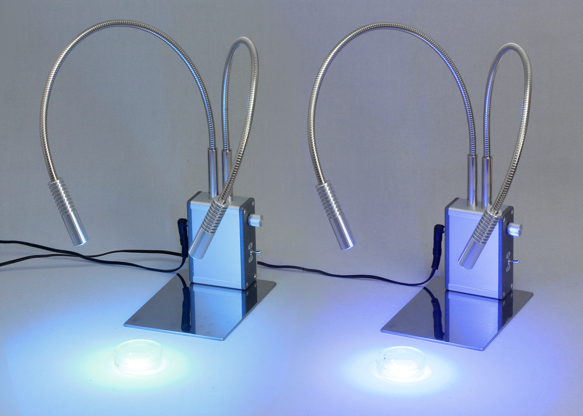 完成品 顕微鏡用LED照明（ACアダプター式） 青 オプター aso 4-1828-04 医療・研究用機器 