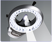実体顕微鏡用　2重リング式　LED照明装置　