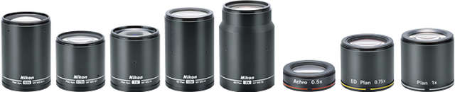 実体顕微鏡SMZ800 豊富な対物レンズ